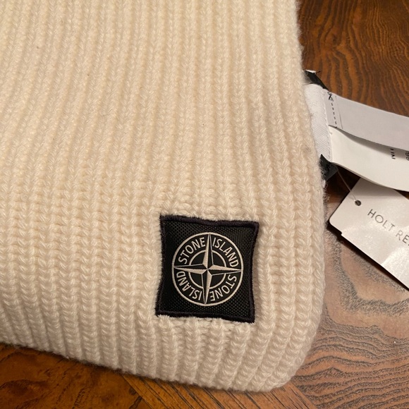 BRAND NEW WITH TAGS STONE ISLAND GEELONG WOOL SCARF - Picture 3 of 9
